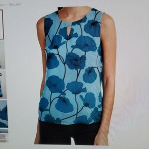 Cabi 3268 Poppy floral  blouse S